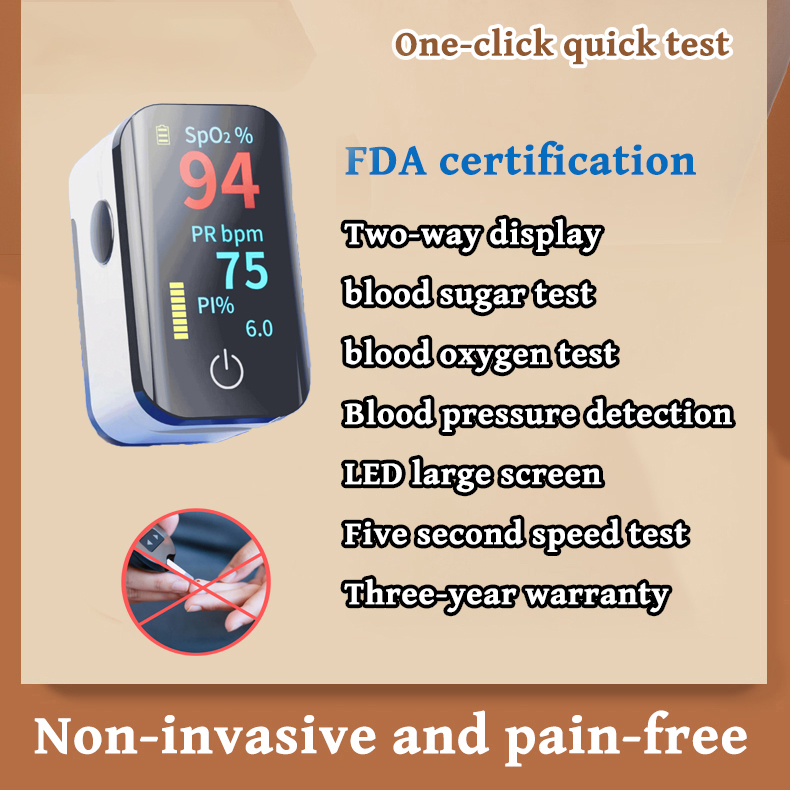 Seleção portuguesa, medição de açúcar no sangue, detecção de ácido úrico, detecção de pulso, detecção de temperatura corporal, gravação de dados, tela grande sensível ao toque, conexão Bluetooth